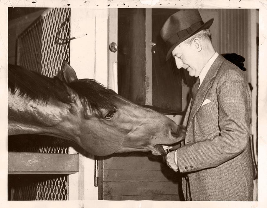 Seabiscuit with owner Charles Howard